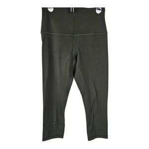 Lululemon Olive Green Align Cropped‎ Leggings Size 6